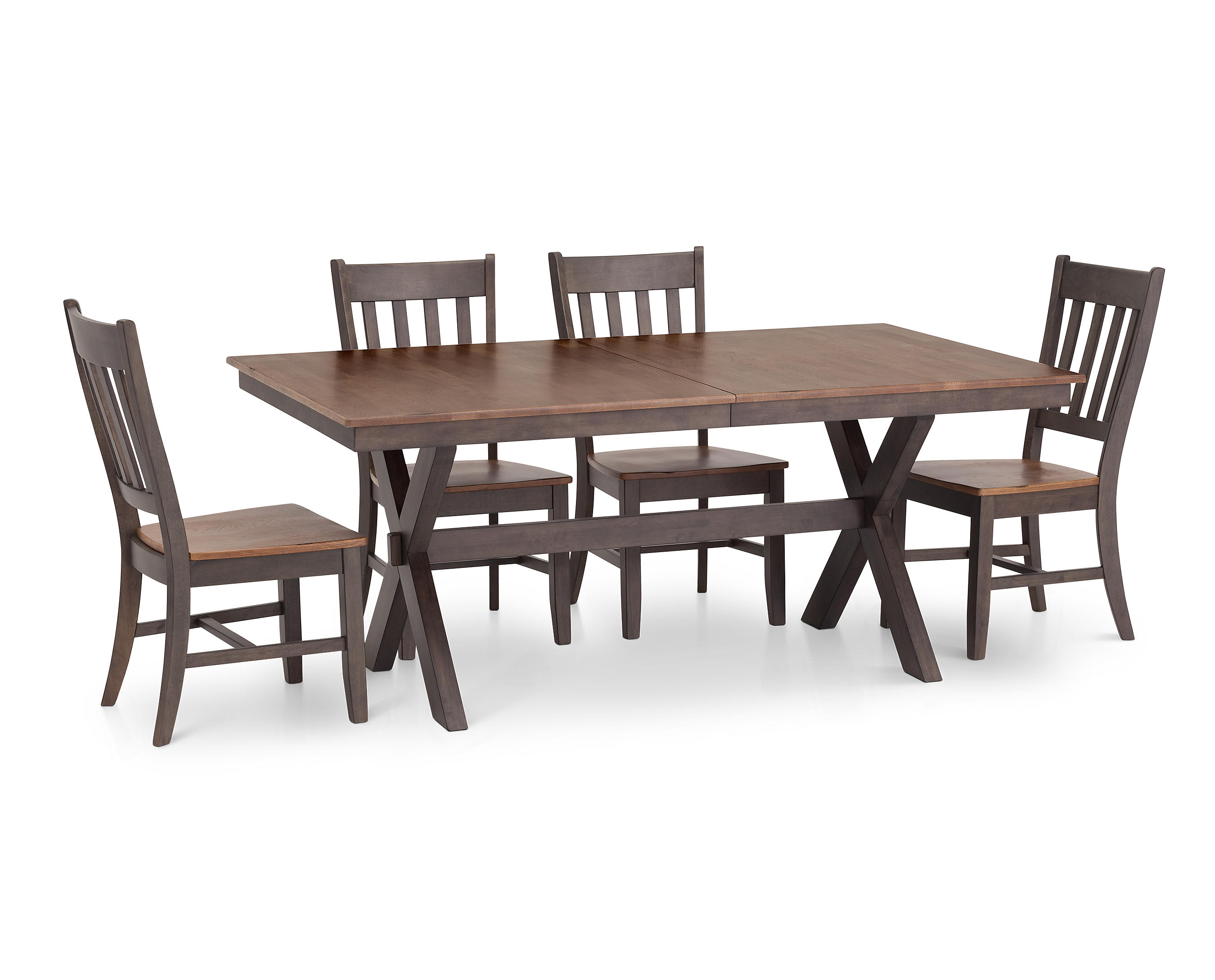 Hudson Park 72 X Base Rectangle Dining Set Furniture Row Hudson Park 72 X Base Rectangle Dining Set Furniture Row