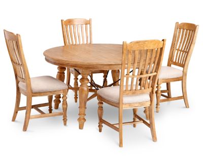 Lake House 5 Pc. Round Dining Room Set - Furniture Row