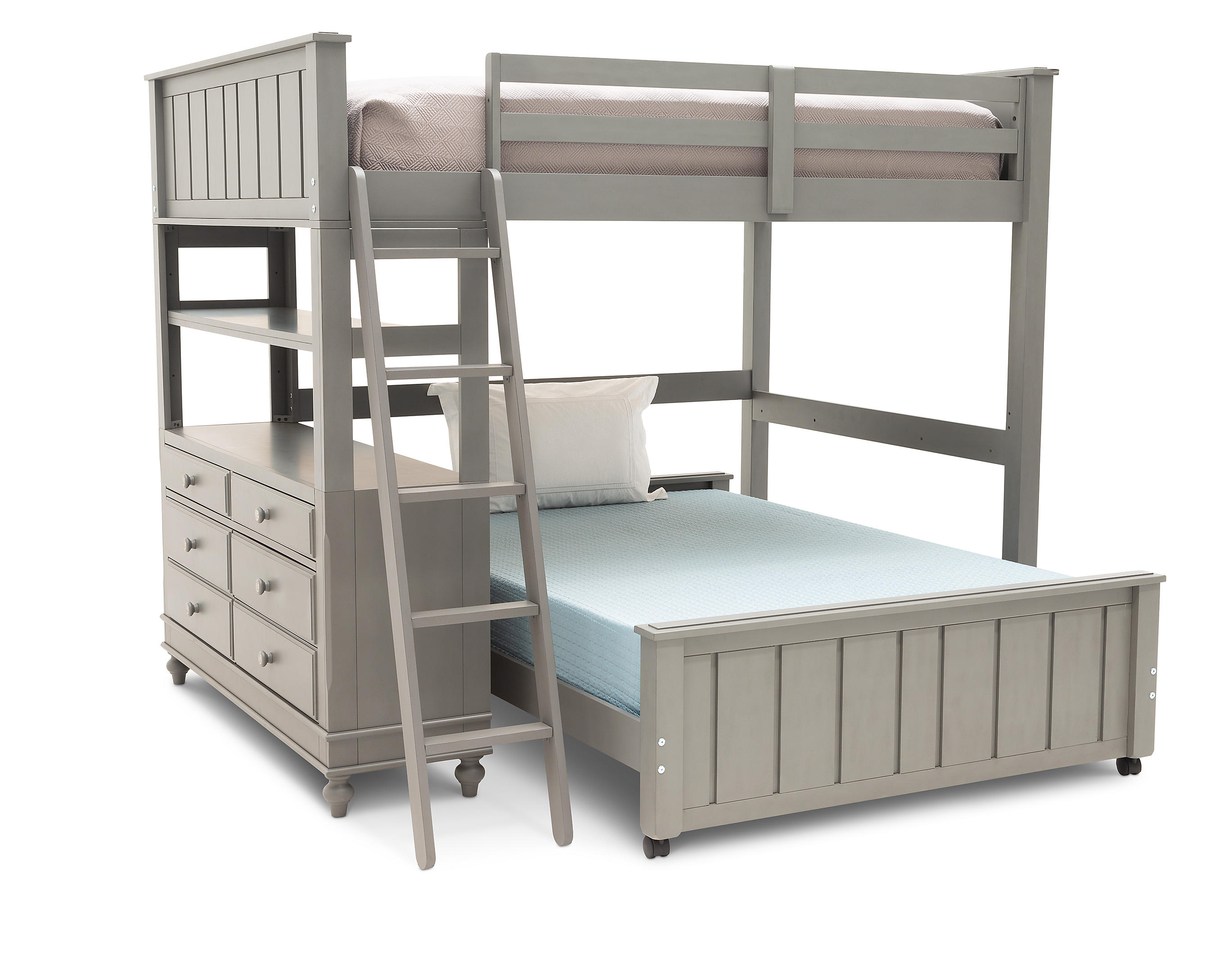 Lake House Loft Bed With Full Lower, Bunk Bed Full Loft