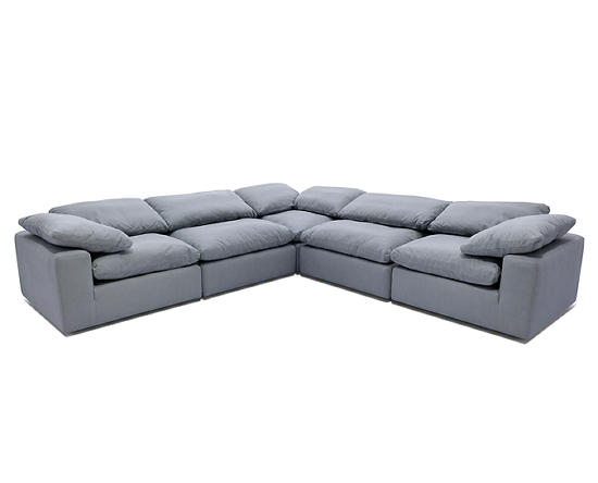 Luscious 5 Pc Sectional Furniture Row, Leather Sectional Furniture Row