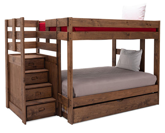 Stairbed With Twin Trundle Furniture Row, Twin Bed Frame Furniture Row