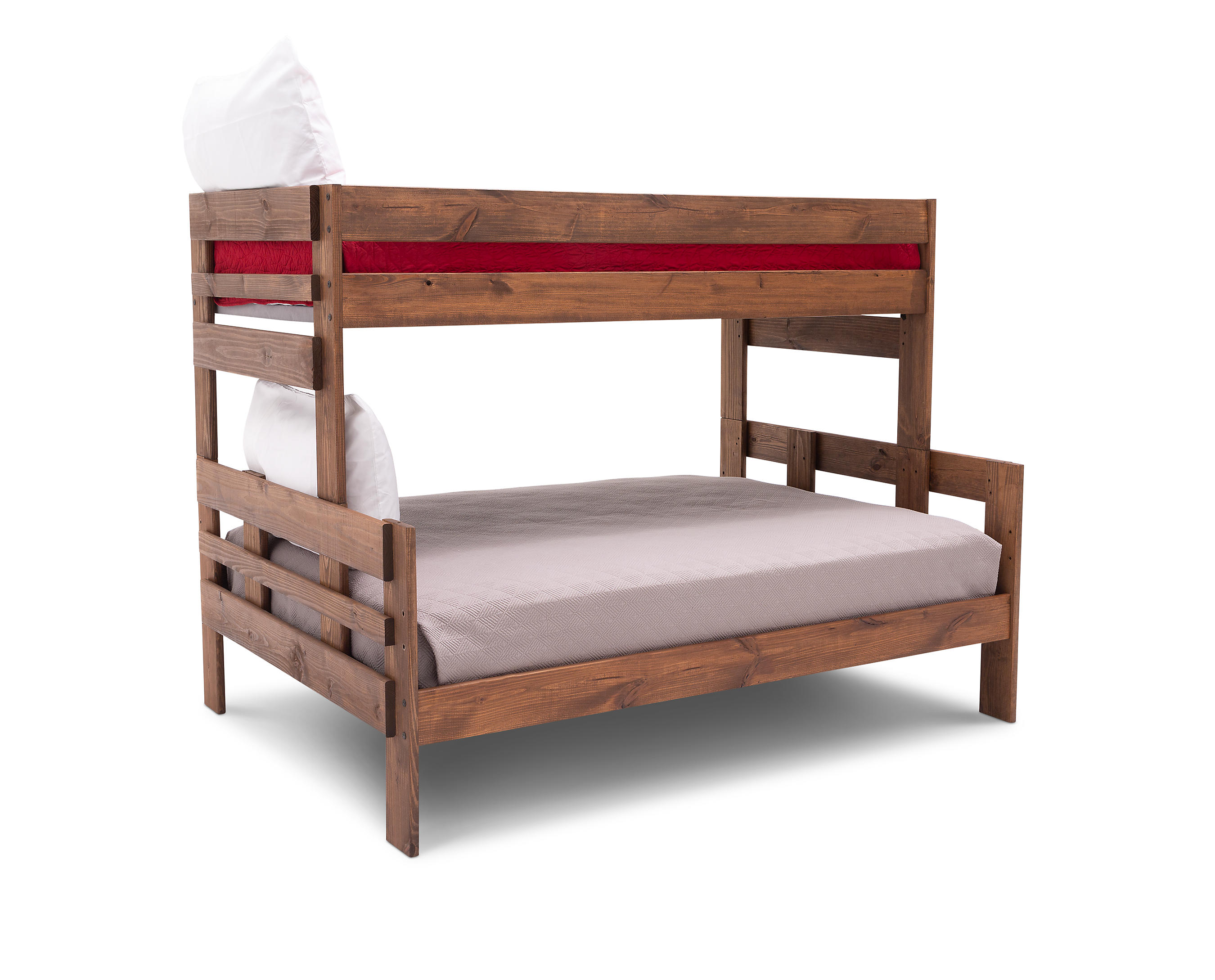 Moab Twin Full Bunk Bed Furniture Row, Double Full Size Bunk Beds