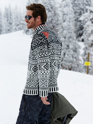 revival white sweater - ski sweaters - ski