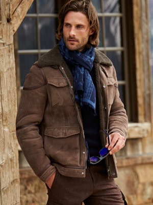 charles shearling coat - Gorsuch