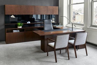 NYC-SR013 New York Showroom Formal Private Office | Gunlocke-Office  Furniture-Wood Casegoods-Desking-Seating-Conferencing