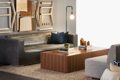 Gunlocke, Substantial in scale. Refined in design. Award-winning Urbana freestanding lounge reflects careful tailoring and