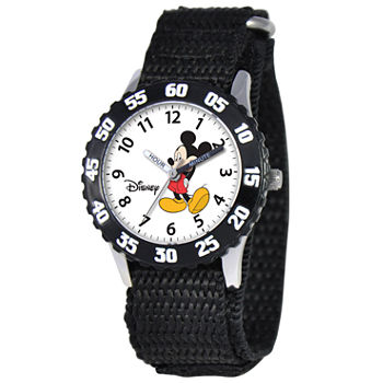 Disney Time Teacher Mickey Mouse Kids Black Watch