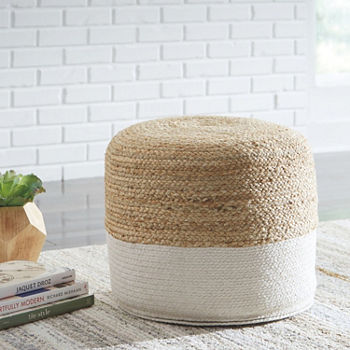 Signature Design by Ashley® Sweed Valley Pouf Ottoman