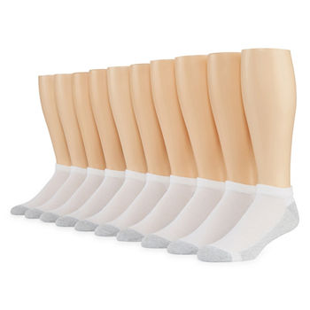 Hanes FreshIQ Mens 10 Pair Low Cut Socks