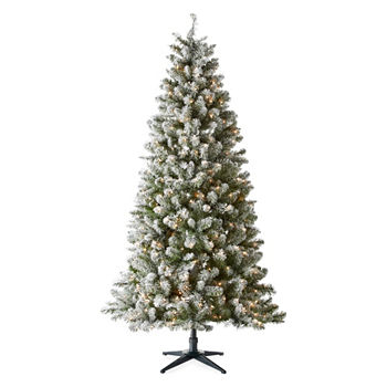 7 Foot Tacoma Flocked Christmas Tree 7 Foot Tacoma Flocked Christmas Tree