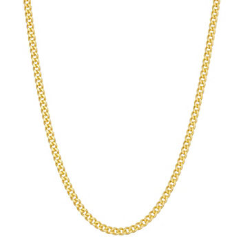 Womens 14K Gold Over Silver Link Necklace