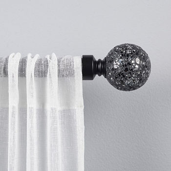 Exclusive Home Curtains Black Pearl Mosaic 1 IN Adjustable Curtain Rod