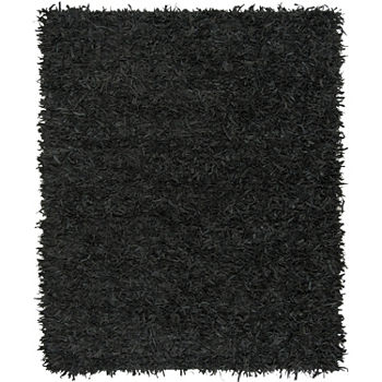 Safavieh Leather Shag Collection Akilah Solid Area Rug