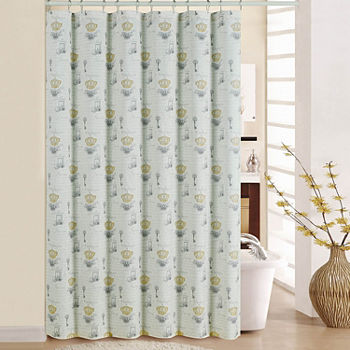 Waverly Paris Notebook Shower Curtain Set
