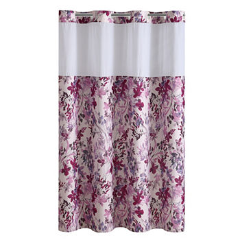 Pink Shower Curtains For Bed Bath Jcpenney Fuchsia