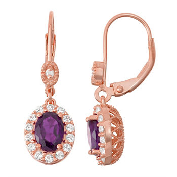 14k Gold Amethyst Fine Earrings For Jewelry Watches Jcpenney 134 99