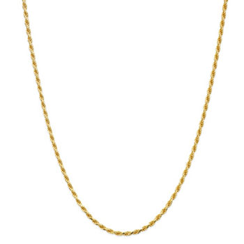 Made in Italy 24K Gold Over Silver Sterling Silver 24 Inch Solid Rope Chain Necklace