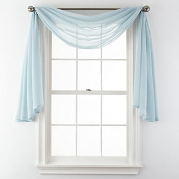 Home Expressions Crushed Voile Scarf Valance