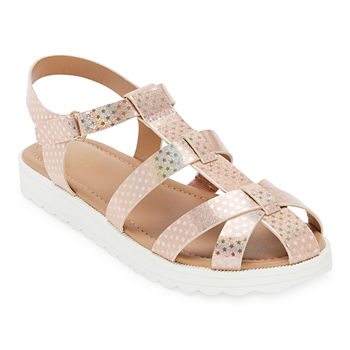 Thereabouts Little & Big  Girls Lotus Strap Sandals