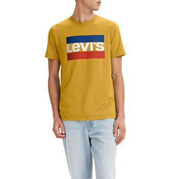Levi's Mens Crew Neck Short Sleeve Regular Fit Graphic T-Shirt
