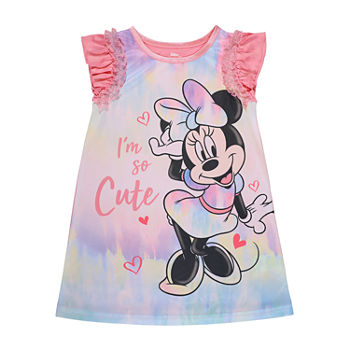 Disney Toddler Girls Mickey and Friends Minnie Mouse Sleeveless Crew Neck Nightgown