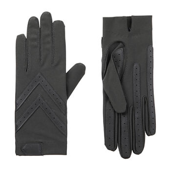 Isotoner Water Repellent Shortie Spandex Cold Weather Gloves