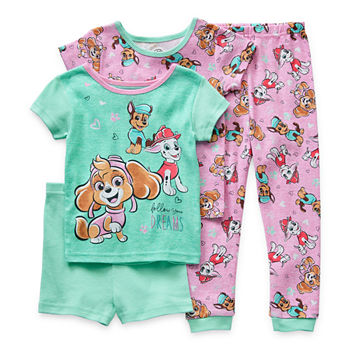 Toddler Girls 4-pc. Paw Patrol Pajama Set