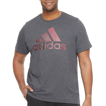 adidas Core Sport Inspired Graphic Big and Tall Mens Crew Neck Short Sleeve T-Shirt