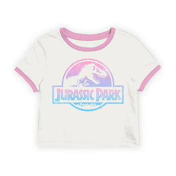 Little & Big Girls Crew Neck Jurassic World Short Sleeve Graphic T-Shirt