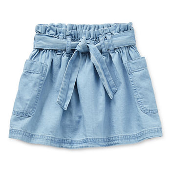 Thereabouts Toddler Girls Belted Denim Skirt