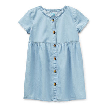 Thereabouts Toddler Girls Short Sleeve Fitted Sleeve A-Line Dress