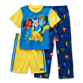Little & Big Boys 3-pc. Pokemon Pajama Set