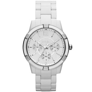 Relic By Fossil Payton Womens Multi-Function White Bracelet Watch Zr15699