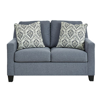 Signature Design by Ashley Lemont Living Room Collection Track-Arm Upholstered Loveseat
