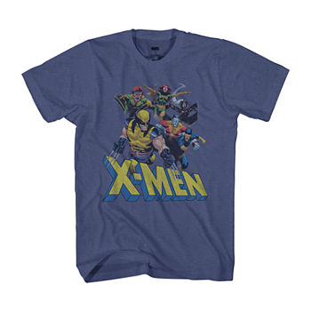 X-Men Big Mens Crew Neck Short Sleeve Regular Fit Graphic T-Shirt