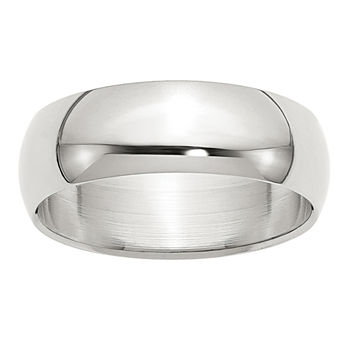 7MM Sterling Silver Wedding Band