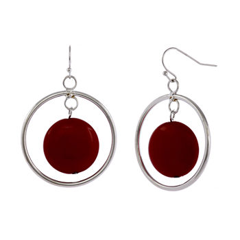 Mixit Red Drop Earrings
