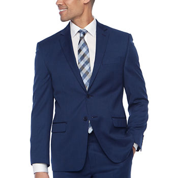 Collection by Michael Strahan Blue Texture Suit