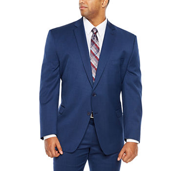 Collection by Michael Strahan Blue Texture Big & Tall Suit Separates