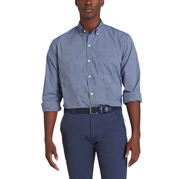 IZOD Big and Tall Classic Mens Long Sleeve Button-Down Shirt