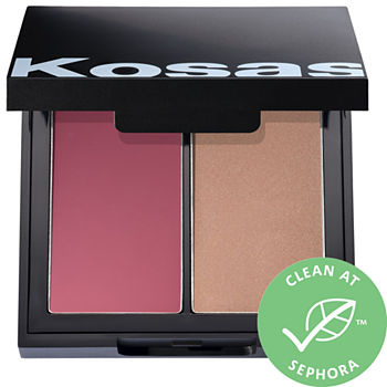 KOSAS Color & Light: Pressed Powder Blush & Highlighter Duo