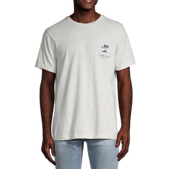 St. John's Bay Mens Crew Neck Short Sleeve Classic Fit Graphic T-Shirt