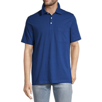 St. John's Bay Jersey Mens Classic Fit Short Sleeve Pocket Polo Shirt