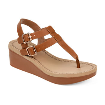 Journee Collection Womens Bianca Wedge Sandals
