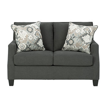 Signature Design by Ashley Bayonne Living Room Collection Track-Arm Upholstered Loveseat