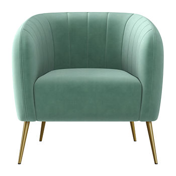Chandler Accent Chair Collection Tufted Barrel Chair