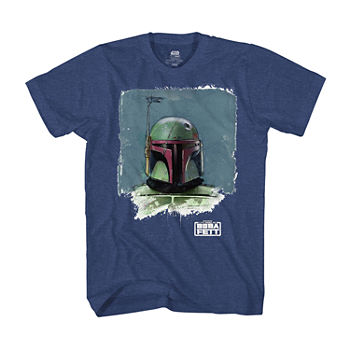 Boba Fett Mens Crew Neck Short Sleeve Regular Fit Star Wars Graphic T-Shirt