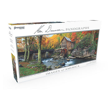Pressman Toy Panoramic Puzzle Glade Creek Grist Mill Images Of America