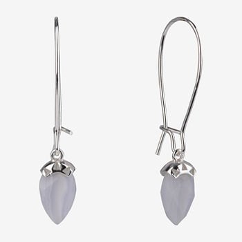 Sparkle Allure Semi-Precious Agate Pear Drop Earrings