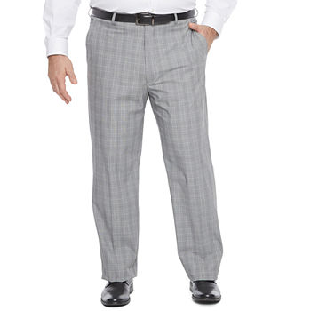 JF J.Ferrar 360 Mens Plaid Classic Fit Suit Pants - Big and Tall